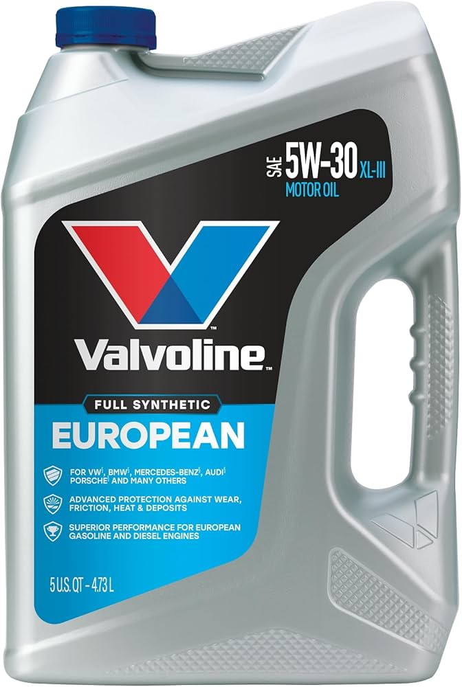 Valvoline European Vehicle Full Synthetic 5W-30 XL-III Motor Oil 5 Quart