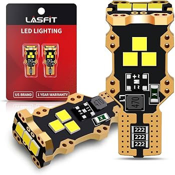 LASFIT 921 LED Bulb Reverse Light, 912 T15 6000K White Canbus Error Free W16W 906 904 Backup Light Replacement Cargo Lights for Car Trunk, Super Bright, Pack of 2